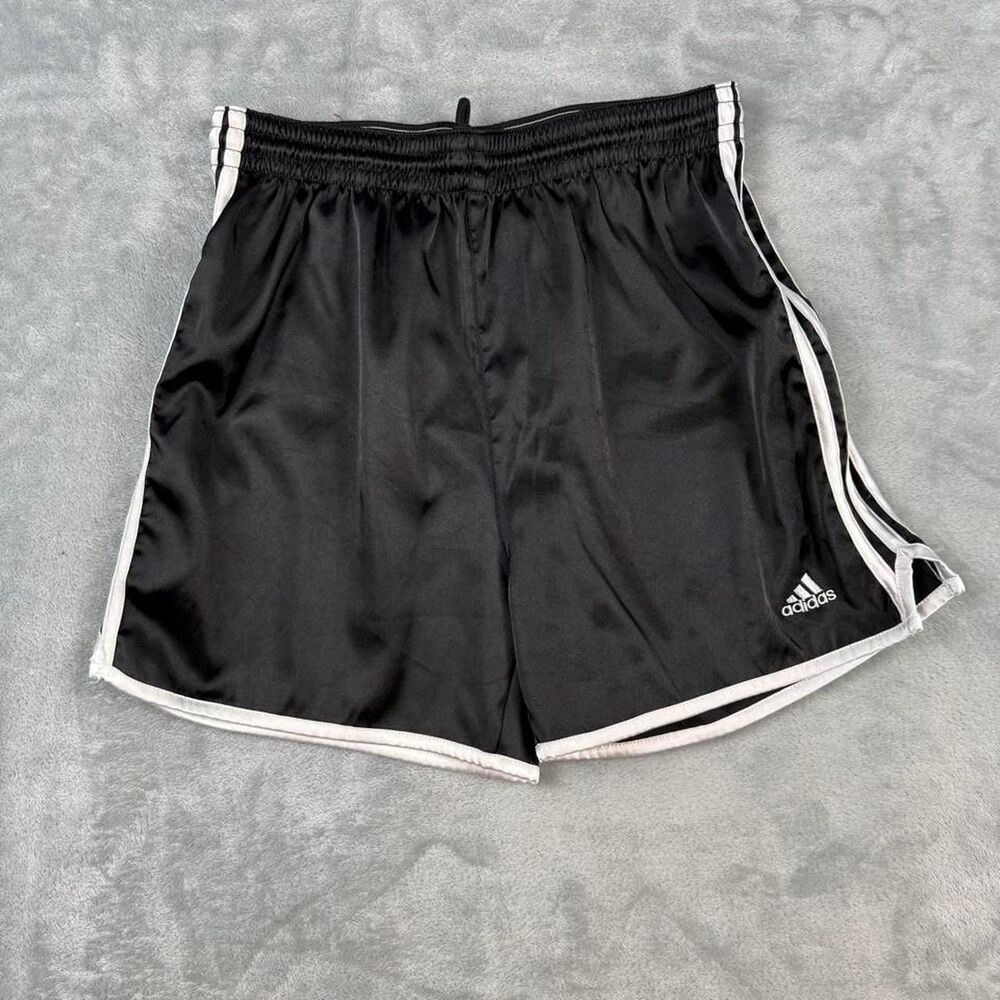 Adidas Women's Black and Grey Shorts